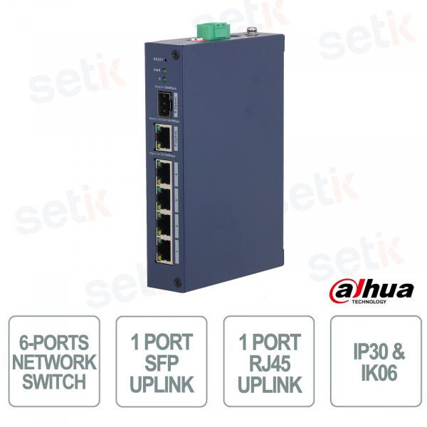 Commutateur administrable dans le cloud CHS4106-4ET à 6 ports avec topologie SFP et LLDP - Dahua