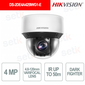 DS-2DE4A425IWG1-E PTZ 4MP 25X AcuSense DarkFighter 4,8-120 mm IP67 - Hikvision