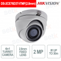 Caméra tourelle DS-2CE76D3T-ITMF 2MP Full HD IR 30 m, objectif 2,8 mm, IP67 - Hikvision