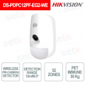 DS-PDPC12PF-EG2-WE Wireless PIR Sensor with 12m 868MHz Camera and Video Verification - Hikvision