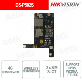 DS-PC502S 4G LTE Dual SIM Replacement Module for AX Hybrid Pro V2 Control Panel - Hikvision