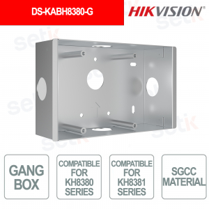 DS-KABH8380-G Flush Mount Box for KH8380 and KH8381 Video Intercom Monitors - Hikvision