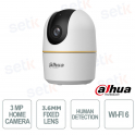 Dahua 3MP Pan Tilt Indoor WiFi Camera with AI, 3.6mm Lens, Auto Tracking and Night Vision