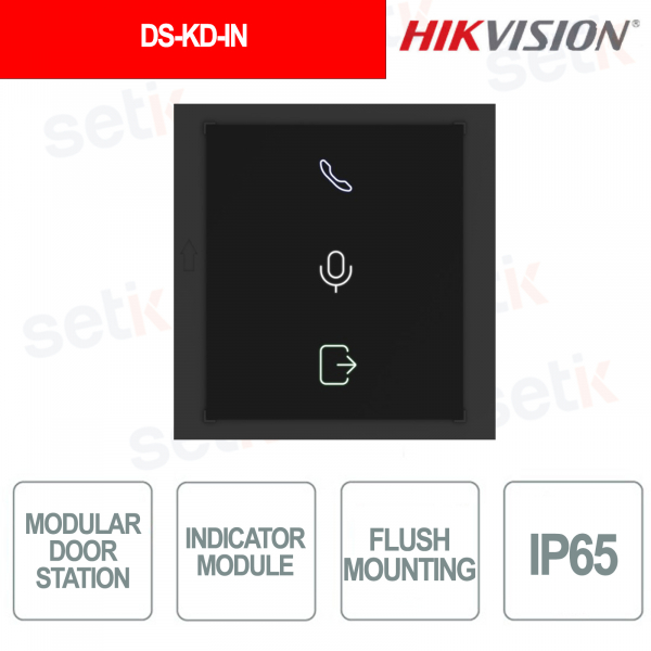 DS-KD-IN Modulo Indicatore IP65 per Videocitofono Modulare KD8 Pro - Hikvision