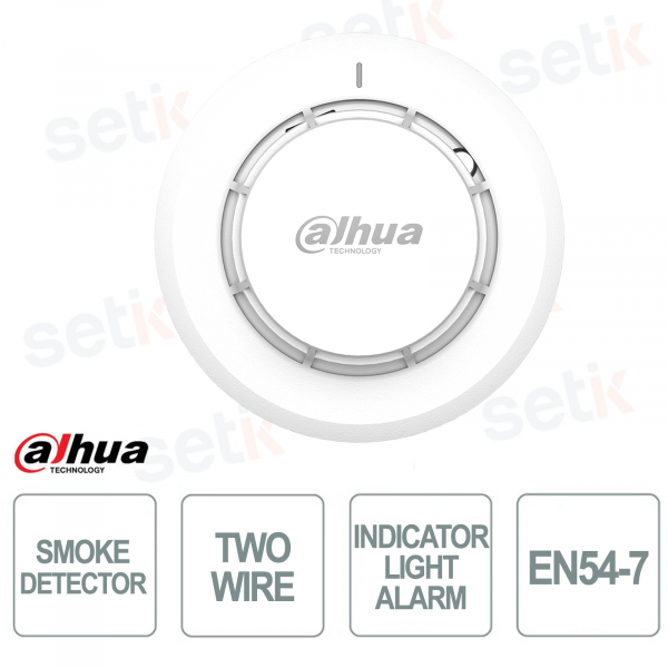HY-2301 2-Wire EN54-7 Addressable Smoke Detector with Intelligent Compensation - Dahua