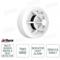 Dahua HY-1320 2-Wire EN54-5/7 Multi-Sensor Smoke and Temperature Detector