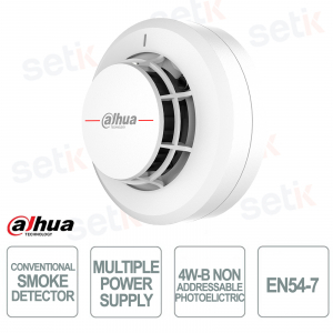 HY-C134 Conventional Smoke Detector EN54-7 4W-B Photoelectric - Dahua