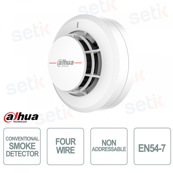 HY-C134-RE Conventional 4-Wire EN54-7 Smoke Detector with Relay - Dahua