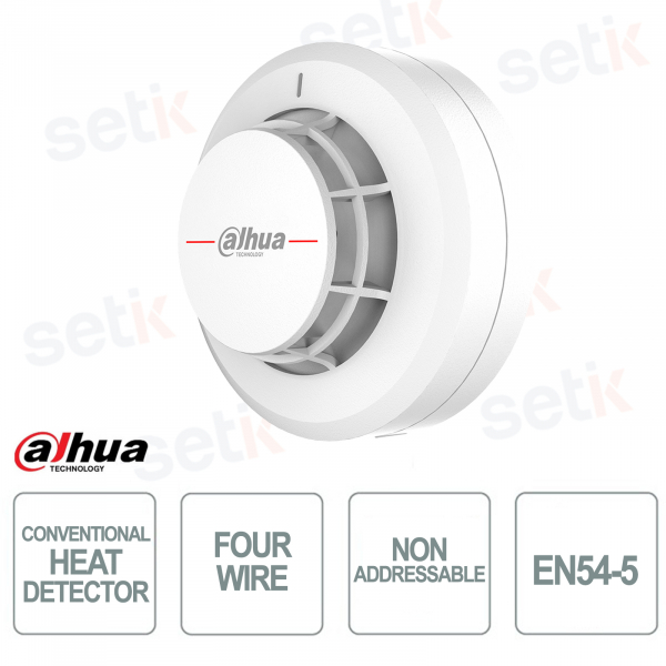 HY-C136-RE 4-Wire EN54-5 Thermal Detector with Integrated Relay - Dahua