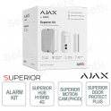Ajax Kit Superior ASP White Sistema di Allarme Wireless 4G LTE con Fotoverifica e App Smart Security