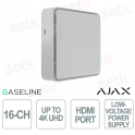 Ajax NVR HDC 16-Channel White with HDMI Full HD, ONVIF Support, Storage up to 16TB and JetSparrow