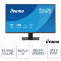 Monitor iiyama ProLite XB2491HS-B1 24" IPS Full HD 120Hz con Supporto Ergonomico e Speaker Integrati