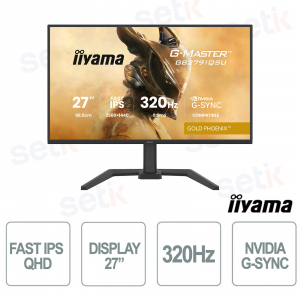 Monitor Gaming iiyama G-Master GB2791QSU-B1 27" WQHD 320Hz Fast IPS G-SYNC