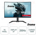 Monitor Gaming Curvo iiyama G-Master GCB3484WQSU-B2 34" UWQHD 200Hz 0,6ms FreeSync Premium