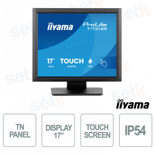 iiyama TF1734MC-B8X 17" PCAP 10 Touch Open Frame Touch Screen Monitor IP65 Touch Through-Glass