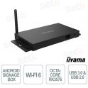 iiyama IISIGNAGEBOX-1 Boîtier d'affichage Android avec iiSignage² et Wi-Fi 6 pour l'affichage numérique