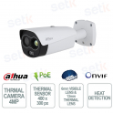 Telecamera Termica 4MP AI con Ottica 13mm/6mm, Audio Bidirezionale, PoE/ePoE e IP67 - Dahua