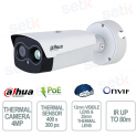 TPC-BF5441-TB25F12-J-S5-V1 4MP AI Thermal Camera 25mm and 12mm Lens IP67 IK10 - Dahua