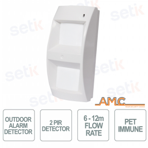 Soutdoor/L IP65 Digital Dual PIR Outdoor Sensor with Temperature Compensation - AMC