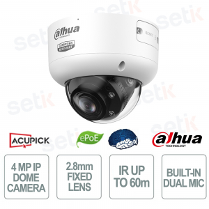 IPC-HDBW5459R1-ASE-PV-PRO-ATC 4MP AI WizColor 2.8mm Corrosion-Proof PoE IP Camera IP67 IK10 - Dahua