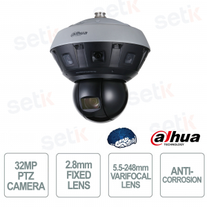PSDW83242M-A360-D845L-ATC-S3 PTZ Panoramica 360° 32MP AI 45x Zoom Anticorrosione IP66 WizMind - Dahua