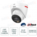 IPC-HDW2449T-S-PRO Telecamera IP 4MP WizColor AI 2.8mm PoE Microfono IP67 - Dahua