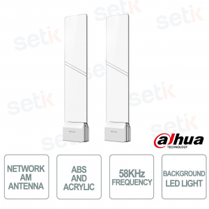 ISC-EAA8-C208-P 58kHz Clear Acrylic Network AM Anti-Theft Antenna with CCTV and DSS Pro - Dahua