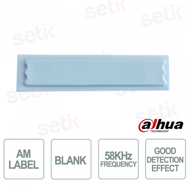 ISC-ETA1-R111-B EAS AM 58 kHz Adhesive Blank Label - Dahua