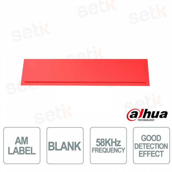 ISC-ETA1-R002C-B EAS AM 58 kHz Red Blank Adhesive Label - Dahua