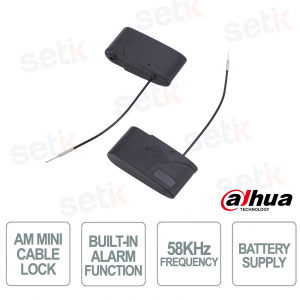 ISC-ETA2A-T307-S AM Anti-Theft Tag with Steel Cable and Integrated 58 kHz Alarm - Dahua