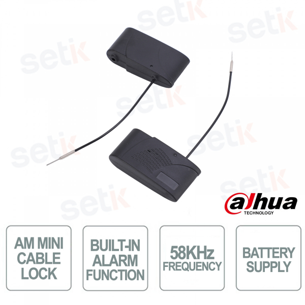 ISC-ETA2A-T307-S AM Anti-Theft Tag with Steel Cable and Integrated 58 kHz Alarm - Dahua