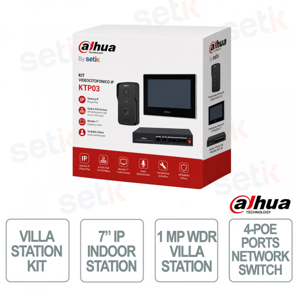 IP Video Intercom Station Kit with 2MP Camera - Dahua