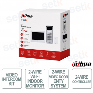 Kit - Hybrid two-wire video intercom - Indoor two-wire monitor - Two-wire controller - Dahua