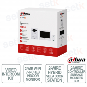 Interphone vidéo Wi-Fi 2 fils Dahua KTX01 : kit intelligent complet avec écran tactile, application et sécurité IP65