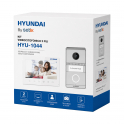 Kit interphone vidéo 2 fils avec moniteur 7 pouces, caméra HD 2 MP, indice de protection IP65 IK07 et vision nocturne - Hyundai