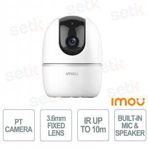 Telecamera WiFi Ranger 2 5MP QHD con Ottica 3,6 mm, Pan Tilt 355°, AI Human Detection e Wi-Fi 6 - Imou