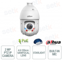 WizSense 2MP 25x 4.8-120 mm Starlight TiOC PoE+ IP PTZ Camera with Autotracking 3.0 and AcuPick - Dahua