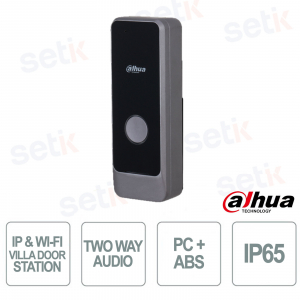 Station Wi-Fi extérieure IP65 VTO0301R-W avec audio bidirectionnel pour villas - Dahua