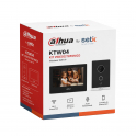 Kit d'interphone vidéo Wi-Fi IP Dahua KTW04 avec écran tactile 7 pouces et caméra PoE IP65 2 MP