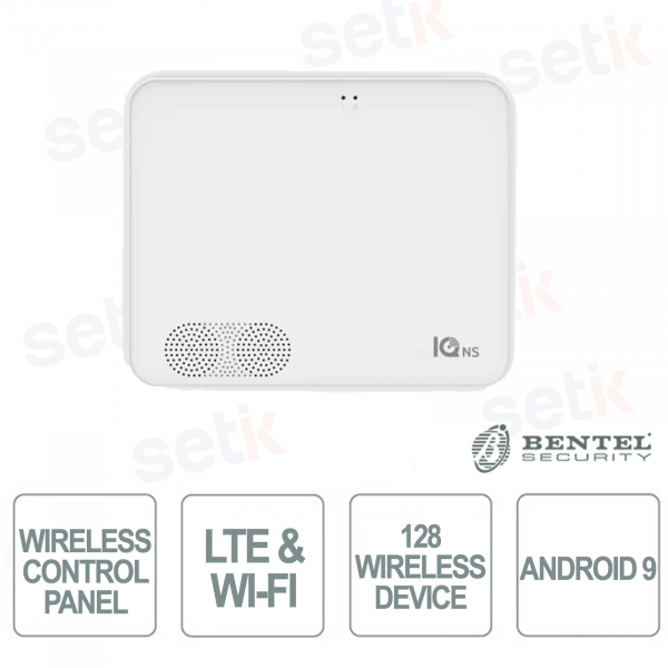 Qolsys IQ4-NS Centrale Antifurto Wireless All-In-One LTE Wi-Fi PowerG Z-Wave 800 Android 9 - Bentel
