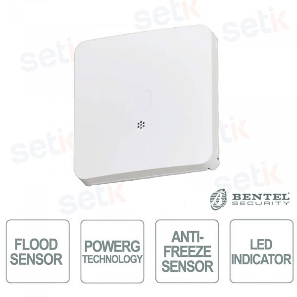 PGP8986 PowerG+ Flood Sensor with Frost Detection and IP65 Acoustic Alarm - Bentel