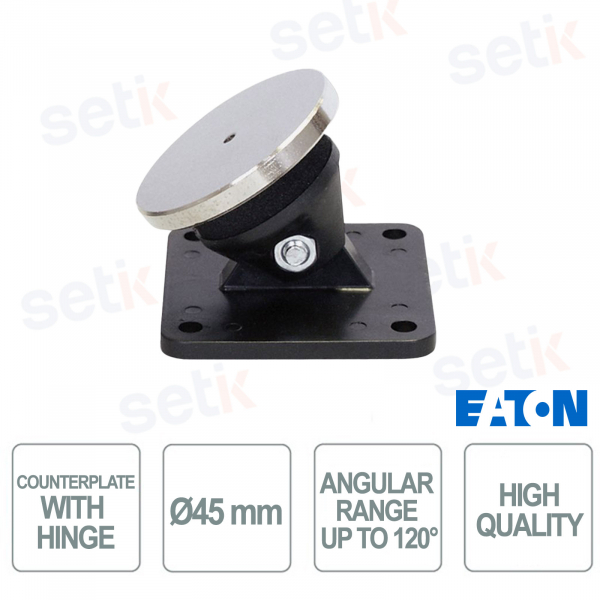 1341-CSA Counterplate with Ø45 mm Joint White for Electromagnetic Fire Door Catch - Eaton