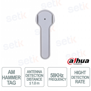 ISC-ETA5-T009 AM Hammer Tag 58 kHz Anti-Theft Label for Clothing and Retail - Dahua