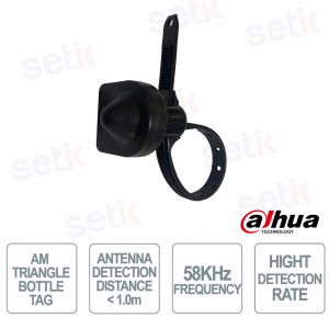 ISC-ETA5-B005 Tag Antitaccheggio AM 58 kHz Triangle Bottle Tag per Bottiglie - Dahua
