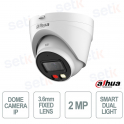 Telecamera IP Dome 2MP 3.6 mm Smart Dual Light PoE Human Detection IP67 con Microfono - Dahua