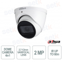 Dahua 2MP Starlight Dome Camera 2.7-12mm Motorized Smart IR 60m Audio IP67