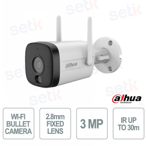 Dahua 3MP 2.8mm Smart Dual Light AI WiFi IP Camera with Two-Way Audio IP67 and Human/Vehicle Detection