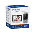 Hyundai IP Video Intercom Kit with 7" WiFi Monitor, 2MP IR Camera, PoE, and Mobile App Access