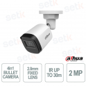 Telecamera Bullet 2MP 2.8 mm 4 in 1 Full HD Smart IR 30m IP67 per Videosorveglianza Esterna - Dahua