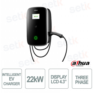 Dahua D-Volt Pro 22 kW Three-Phase Type 2 Smart App RFID OCPP MID IP55 EV Charging Station